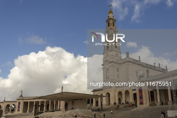 A general view of the Sanctuary of Fatima in Lisbon, Portugal, on October 17, 2024. Fatima becomes a pilgrimage destination for migrants as...