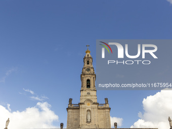 A general view outside the Basilica of Fatima in Lisbon, Portugal, on October 17, 2024. Fatima becomes a pilgrimage destination for migrants...