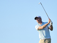 Marcel Siem of Germany plays his second shot on the 15th hole on day one of the Estrella Damm N.A. Andalucia Masters 2024 at Real Club de Go...