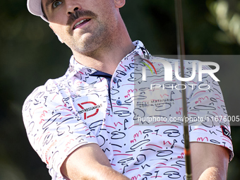 David Ravetto of France tees off on the 15th hole on day one of the Estrella Damm N.A. Andalucia Masters 2024 at Real Club de Golf Sotogrand...