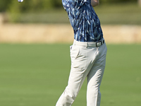 Alexander Knappe of Germany plays his second shot on the 14th hole on day one of the Estrella Damm N.A. Andalucia Masters 2024 at Real Club...