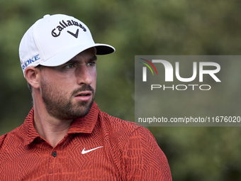 Frederic Lacroix of France observes the 15th hole on day one of the Estrella Damm N.A. Andalucia Masters 2024 at Real Club de Golf Sotogrand...