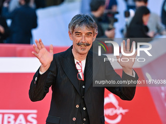 Max Mazzotta attends the ''U.S. Palmese'' red carpet during the 19th Rome Film Festival at Auditorium Parco Della Musica in Rome, Italy, on...