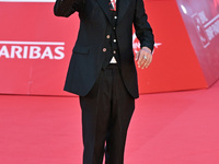 Max Mazzotta attends the ''U.S. Palmese'' red carpet during the 19th Rome Film Festival at Auditorium Parco Della Musica in Rome, Italy, on...