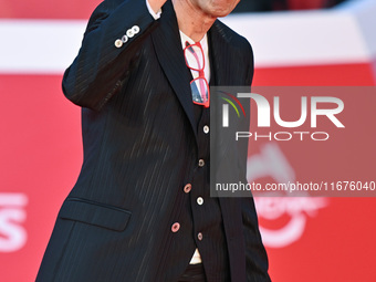 Max Mazzotta attends the ''U.S. Palmese'' red carpet during the 19th Rome Film Festival at Auditorium Parco Della Musica in Rome, Italy, on...