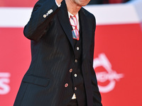 Max Mazzotta attends the ''U.S. Palmese'' red carpet during the 19th Rome Film Festival at Auditorium Parco Della Musica in Rome, Italy, on...