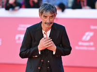 Max Mazzotta attends the ''U.S. Palmese'' red carpet during the 19th Rome Film Festival at Auditorium Parco Della Musica in Rome, Italy, on...