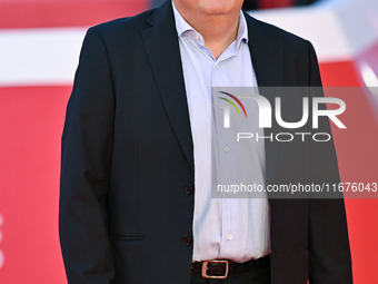 Massimo De Lorenzo attends the ''U.S. Palmese'' red carpet during the 19th Rome Film Festival at Auditorium Parco Della Musica in Rome, Ital...