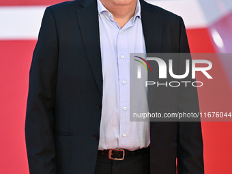 Massimo De Lorenzo attends the ''U.S. Palmese'' red carpet during the 19th Rome Film Festival at Auditorium Parco Della Musica in Rome, Ital...