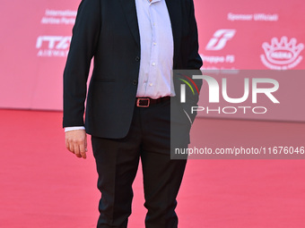 Massimo De Lorenzo attends the ''U.S. Palmese'' red carpet during the 19th Rome Film Festival at Auditorium Parco Della Musica in Rome, Ital...