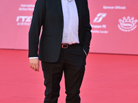 Massimo De Lorenzo attends the ''U.S. Palmese'' red carpet during the 19th Rome Film Festival at Auditorium Parco Della Musica in Rome, Ital...