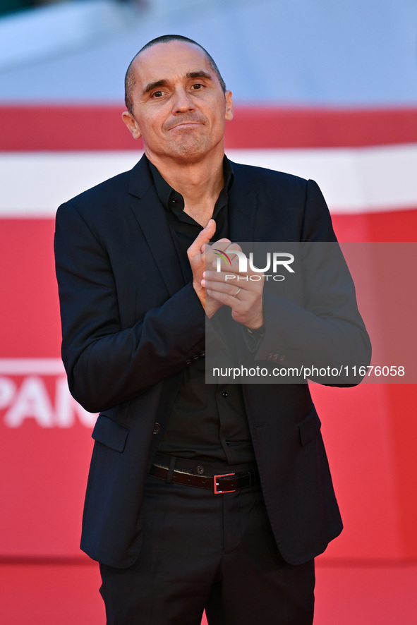 Piergiorgio Bellocchio attends the ''U.S. Palmese'' red carpet during the 19th Rome Film Festival at Auditorium Parco Della Musica in Rome,...