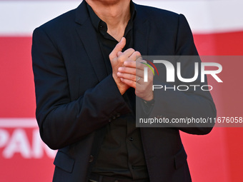 Piergiorgio Bellocchio attends the ''U.S. Palmese'' red carpet during the 19th Rome Film Festival at Auditorium Parco Della Musica in Rome,...