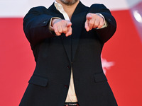 Guglielmo Favilla attends the ''U.S. Palmese'' red carpet during the 19th Rome Film Festival at Auditorium Parco Della Musica in Rome, Italy...