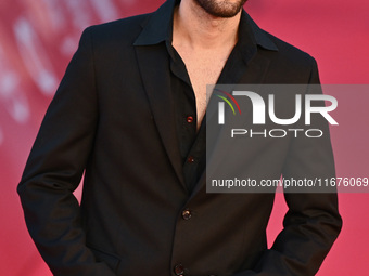 Leo Ferrari attends the ''U.S. Palmese'' red carpet during the 19th Rome Film Festival at Auditorium Parco Della Musica in Rome, Italy, on O...