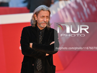 Roberto Pischiutta attends the ''U.S. Palmese'' red carpet during the 19th Rome Film Festival at Auditorium Parco Della Musica in Rome, Ital...