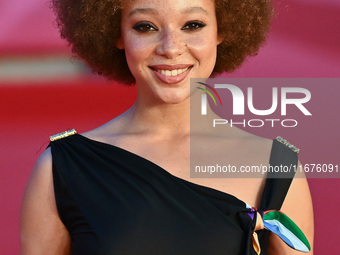 Lisa Do Couto attends the ''U.S. Palmese'' red carpet during the 19th Rome Film Festival at Auditorium Parco Della Musica in Rome, Italy, on...