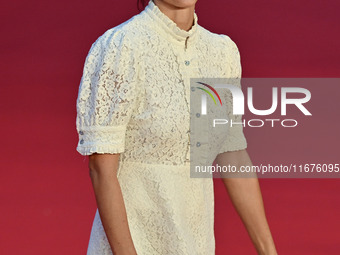 Susy Laude attends the ''U.S. Palmese'' red carpet during the 19th Rome Film Festival at Auditorium Parco Della Musica in Rome, Italy, on Oc...