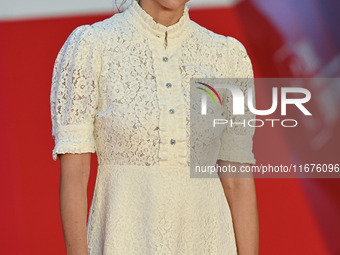 Susy Laude attends the ''U.S. Palmese'' red carpet during the 19th Rome Film Festival at Auditorium Parco Della Musica in Rome, Italy, on Oc...