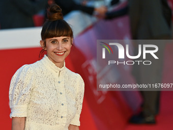 Susy Laude attends the ''U.S. Palmese'' red carpet during the 19th Rome Film Festival at Auditorium Parco Della Musica in Rome, Italy, on Oc...