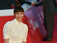 Susy Laude attends the ''U.S. Palmese'' red carpet during the 19th Rome Film Festival at Auditorium Parco Della Musica in Rome, Italy, on Oc...