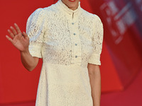 Susy Laude attends the ''U.S. Palmese'' red carpet during the 19th Rome Film Festival at Auditorium Parco Della Musica in Rome, Italy, on Oc...