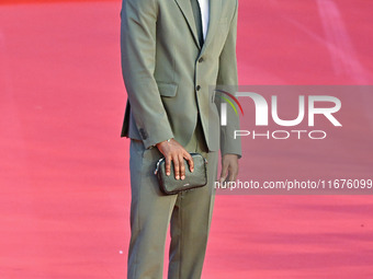 Blaise Afonso attends the ''U.S. Palmese'' red carpet during the 19th Rome Film Festival at Auditorium Parco Della Musica in Rome, Italy, on...