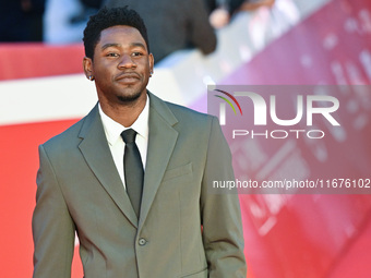 Blaise Afonso attends the ''U.S. Palmese'' red carpet during the 19th Rome Film Festival at Auditorium Parco Della Musica in Rome, Italy, on...