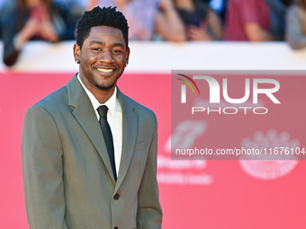 Blaise Afonso attends the ''U.S. Palmese'' red carpet during the 19th Rome Film Festival at Auditorium Parco Della Musica in Rome, Italy, on...