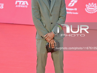 Blaise Afonso attends the ''U.S. Palmese'' red carpet during the 19th Rome Film Festival at Auditorium Parco Della Musica in Rome, Italy, on...