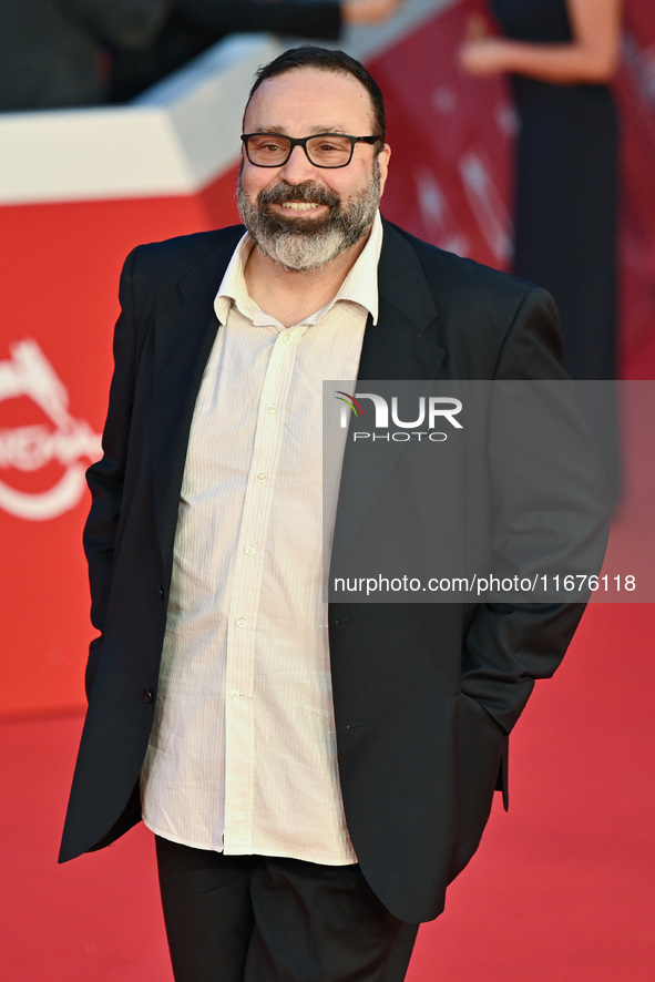 Massimiliano Bruno attends the ''U.S. Palmese'' red carpet during the 19th Rome Film Festival at Auditorium Parco Della Musica in Rome, Ital...