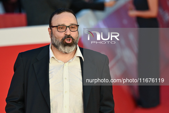 Massimiliano Bruno attends the ''U.S. Palmese'' red carpet during the 19th Rome Film Festival at Auditorium Parco Della Musica in Rome, Ital...