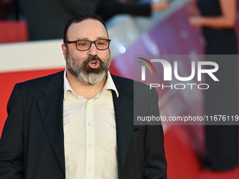 Massimiliano Bruno attends the ''U.S. Palmese'' red carpet during the 19th Rome Film Festival at Auditorium Parco Della Musica in Rome, Ital...