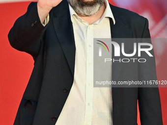 Massimiliano Bruno attends the ''U.S. Palmese'' red carpet during the 19th Rome Film Festival at Auditorium Parco Della Musica in Rome, Ital...