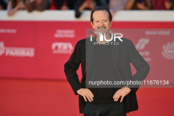 Rocco Papaleo attends the ''U.S. Palmese'' red carpet during the 19th Rome Film Festival at Auditorium Parco Della Musica in Rome, Italy, on...