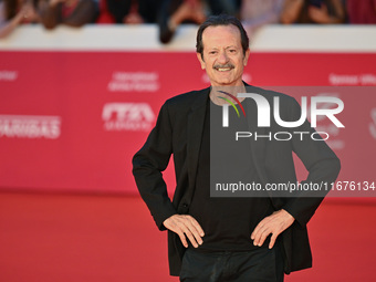 Rocco Papaleo attends the ''U.S. Palmese'' red carpet during the 19th Rome Film Festival at Auditorium Parco Della Musica in Rome, Italy, on...