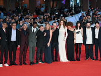 (L-R) Max Mazzotta, Massimo De Lorenzo, Antonio Manetti, Blaise Afonso, Marco Manetti, Claudia Gerini, Rocco Papaleo, Giulia Maenza, Lisa Do...