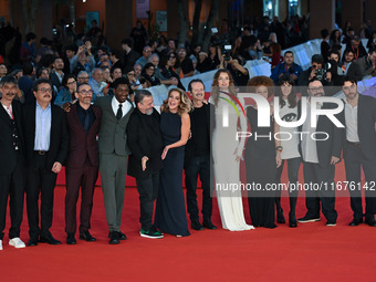 (L-R) Max Mazzotta, Massimo De Lorenzo, Antonio Manetti, Blaise Afonso, Marco Manetti, Claudia Gerini, Rocco Papaleo, Giulia Maenza, Lisa Do...