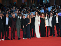 (L-R) Max Mazzotta, Massimo De Lorenzo, Antonio Manetti, Blaise Afonso, Marco Manetti, Claudia Gerini, Rocco Papaleo, Giulia Maenza, Lisa Do...