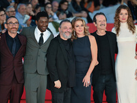 (L-R) Max Mazzotta, Massimo De Lorenzo, Antonio Manetti, Blaise Afonso, Marco Manetti, Claudia Gerini, Rocco Papaleo, Giulia Maenza, Lisa Do...