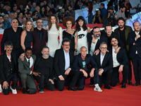 (Top, L-R) Pier Giorgio Bellocchio, Claudia Gerini, Antonio Manetti, Giulia Maenza, Lisa Do Couto, Aurora Calabresi, Massimiliano Bruno, Roc...