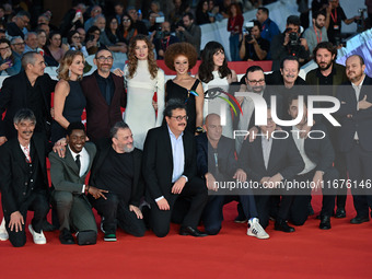 (Top, L-R) Pier Giorgio Bellocchio, Claudia Gerini, Antonio Manetti, Giulia Maenza, Lisa Do Couto, Aurora Calabresi, Massimiliano Bruno, Roc...