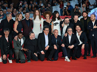 (Top, L-R) Pier Giorgio Bellocchio, Claudia Gerini, Antonio Manetti, Giulia Maenza, Lisa Do Couto, Aurora Calabresi, Massimiliano Bruno, Roc...