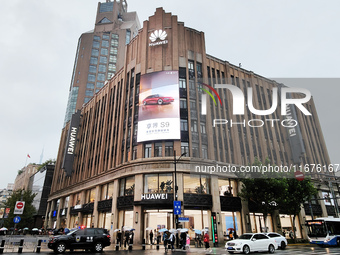 Huawei's flagship store is in Shanghai, China, on October 15, 2024. (