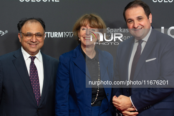 Walid Nakschbandi, managing director of Film and Media NRW, Henriette Reker, Cologne mayor, and Nathanael Liminski, state minister of media...