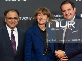 Walid Nakschbandi, managing director of Film and Media NRW, Henriette Reker, Cologne mayor, and Nathanael Liminski, state minister of media...