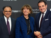 Walid Nakschbandi, managing director of Film and Media NRW, Henriette Reker, Cologne mayor, and Nathanael Liminski, state minister of media...