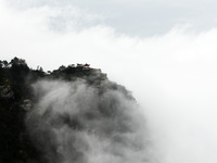 A sea of clouds is seen on Lushan Mountain, a World Cultural Heritage site, in Jiujiang, Jiangxi province, China, on October 17, 2024. (