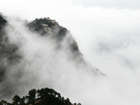 A sea of clouds is seen on Lushan Mountain, a World Cultural Heritage site, in Jiujiang, Jiangxi province, China, on October 17, 2024. (