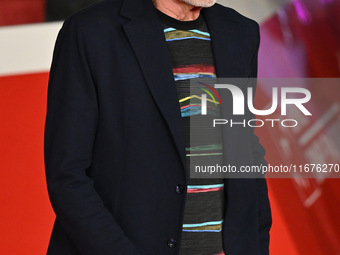 Luc Merenda attends the ''Paradiso in vendita'' red carpet during the 19th Rome Film Festival at Auditorium Parco Della Musica in Rome, Ital...